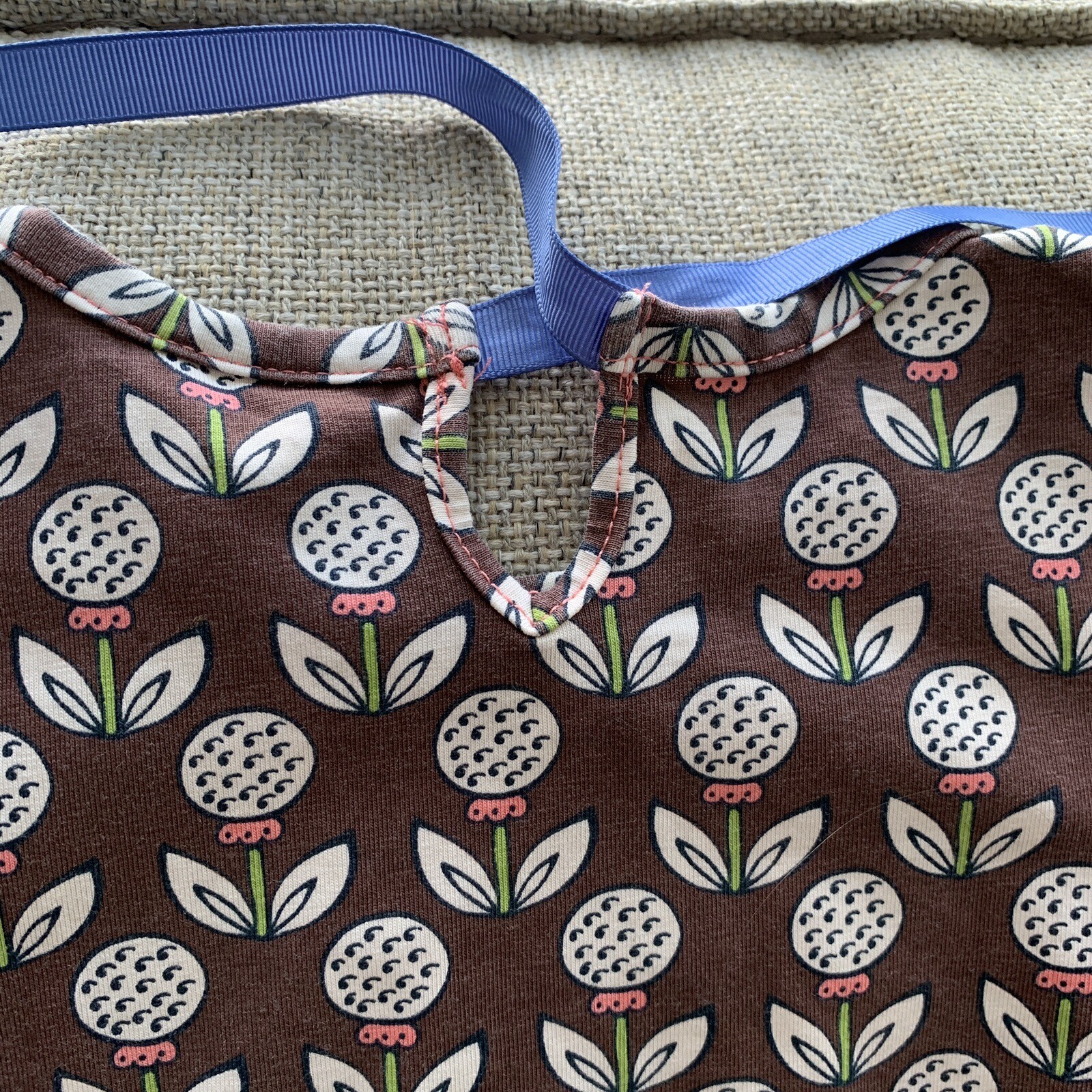 Matilda Jane Fall Dress Size 12 Months Baby Girl Brown Floral Long Sleeve