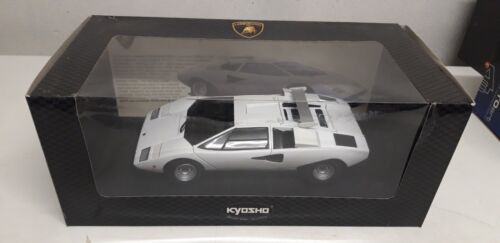 1/18 LAMBORGHINI Countach LP400 With Roof Wing - white - Kyosho - Foto 5 di 7