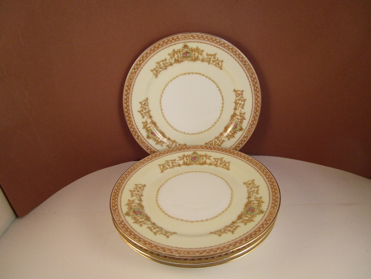 ヴィンテージ　Noritake ノリタケ　Goldany 皿　6枚セット Vintage Noritake China Japan Set of 5 Bread Plates Gold Laurel