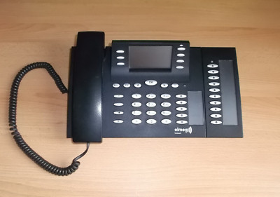 elmeg CS410 ISDN-System-Telefon mit Tastenerweiterung T400/2