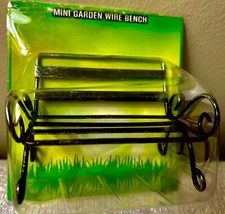 Dollhouse Furniture - Garden Bench (Miniature)￼(Length 3” - Height 2”)