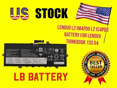 New L21M4PD0 L21C4PD0 Battery for Lenovo ThinkBook 13s G4 ARB IAP 13x G2 IAP
