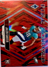 JALEN CARTER 2023 PHOENIX FIRE FORGED ROOKIE FOOTBALL RED RC 82/199 Q0786