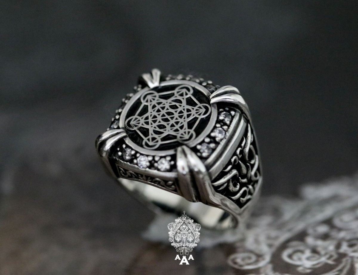 Sterling Silver Metatron's Cube Ring Sterling Silver Metatron's Cube Ring