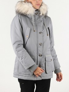 parka grigio donna