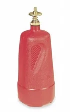 Justrite 14010 Liquid / Gas Dispensing Can 1 Quart Polyethylene Red 4x10-1/2"