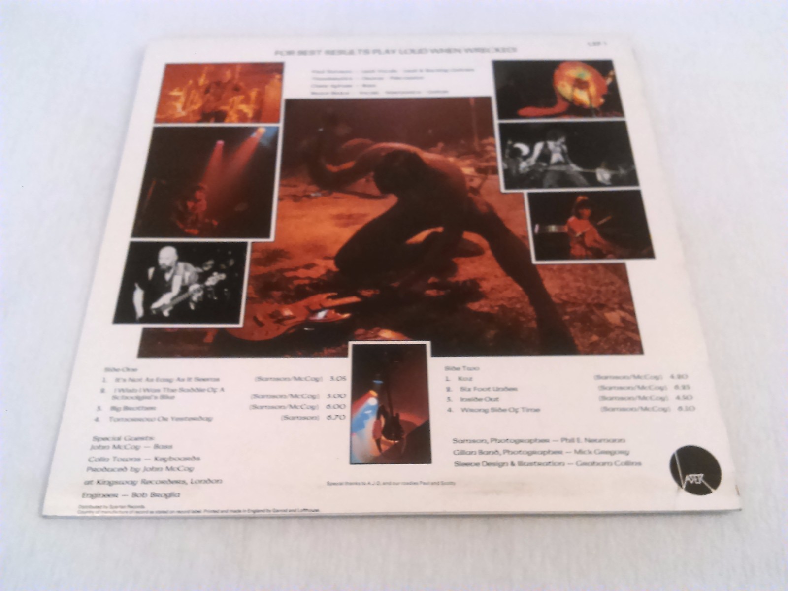 SAMSON SURVIVORS LP EX!!! UK 1ST PRESS LASER LAP 1 PORKY PRIME CUT