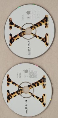 Apple Mac OS X v10.2 Jaguar Operating System 2-Disc Set 22691-3706-A