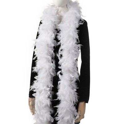 White Fluffy Boas Feathers - 80g 2Yards Boas for PartyChristmas TreeConcertWe...