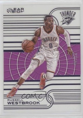 2015-16 Panini Clear Vision Purple 22/25 Russell Westbrook #38 hs9