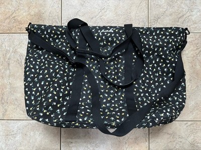 Pink Brand Large Blue Floral Tote Bag w/Zipper Closures