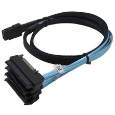Mini SAS 36 SFF-8087 to 4 SFF-8482 Connectors with SATA Power 1M