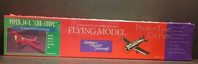 Dumas Aircraft Flying Model PIPER J4-E CUB COUPE WS 17'' KIT 202 Factory Sealed 