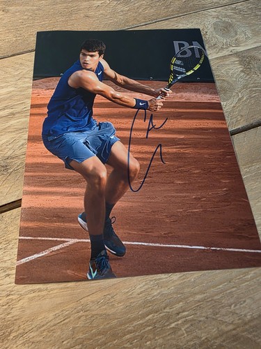 CARLOS ALCARAZ signed Foto ca.20x27 Autogramm (3116) COA