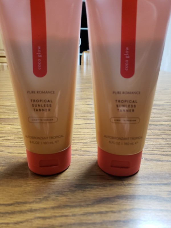 Pure Romance Coco Glow Tropical Sunless Tanner Light to Medium x2