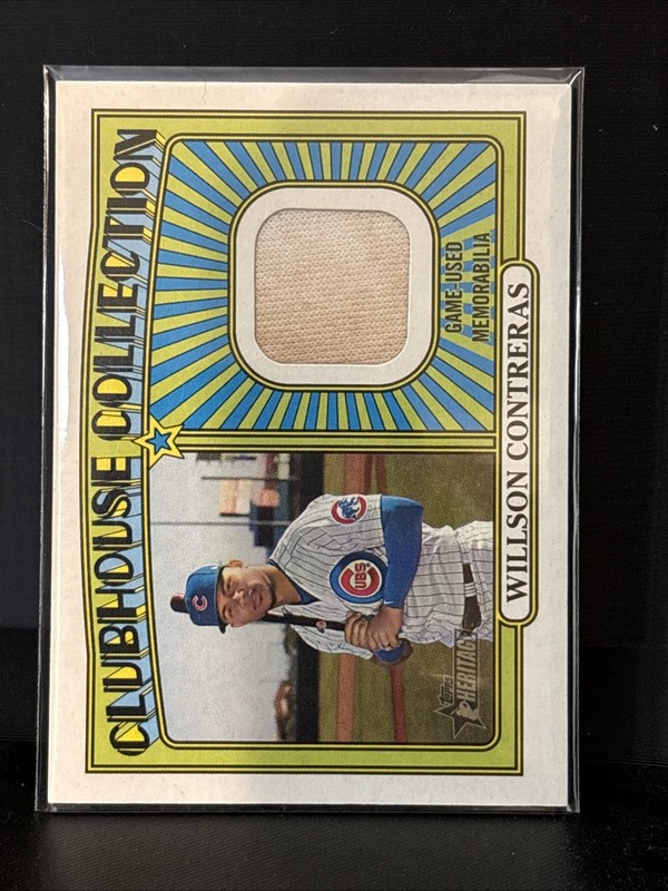 2021 Topps Heritage - Clubhouse Collection Relics Willson Contreras #CCR-WC...