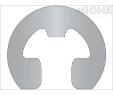 E-Clip Reinforced Retaining Ring Clip 1/4 CRES SS PV (50 Pieces)
