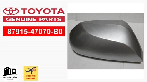 Toyota OEM 87915-47070-B0 Prius & Prime Outer Mirror Cover Silver Right Side JDM