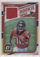 2018 Donruss Optic Rookie Threads Red & Yellow Prizm Ito Smith #RT-IS rg2