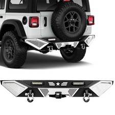 Rear Bumper For 2007-2018 Jeep Wrangler Jk Wled Lights Hitch Receiver D-rings Rear Bumper For 2007-2018 Jeep Wrangler Jk Wled Lights Hitch Receiver D-rings