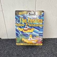 Hot Wheels Premium The Beatles Yellow Submarine Real Riders Metal Submarine