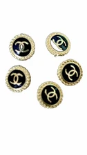 Stunning Vintage Chanel Buttons  5 Pcs
