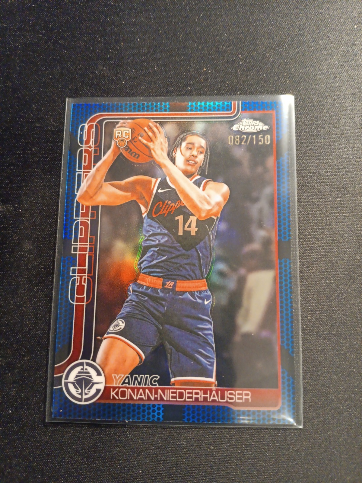 2025-26 Topps Chrome Update Yanic Konan Niederhauser RC Blue Basketball Bor /150