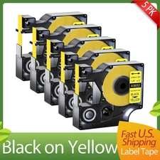 5PK Compatible for DYMO 18052 Rhino 6000 Heat Shrink Tubes Industrial Label Tape