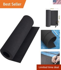 Black eva Foam roll, 1mm to 20mm Cosplay EVA Foam Sheet,2mm Thick,49"x13.5",...
