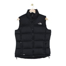 North Face Nuptse Bodywarmer Womens Size M Black Outdoor Puffer 700 Down