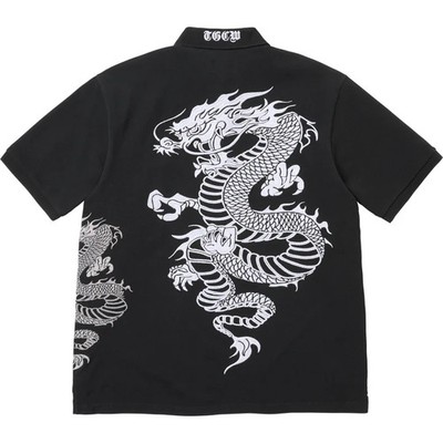 Supreme x The Great China Wall - Dragon Polo Shirt Black SS26