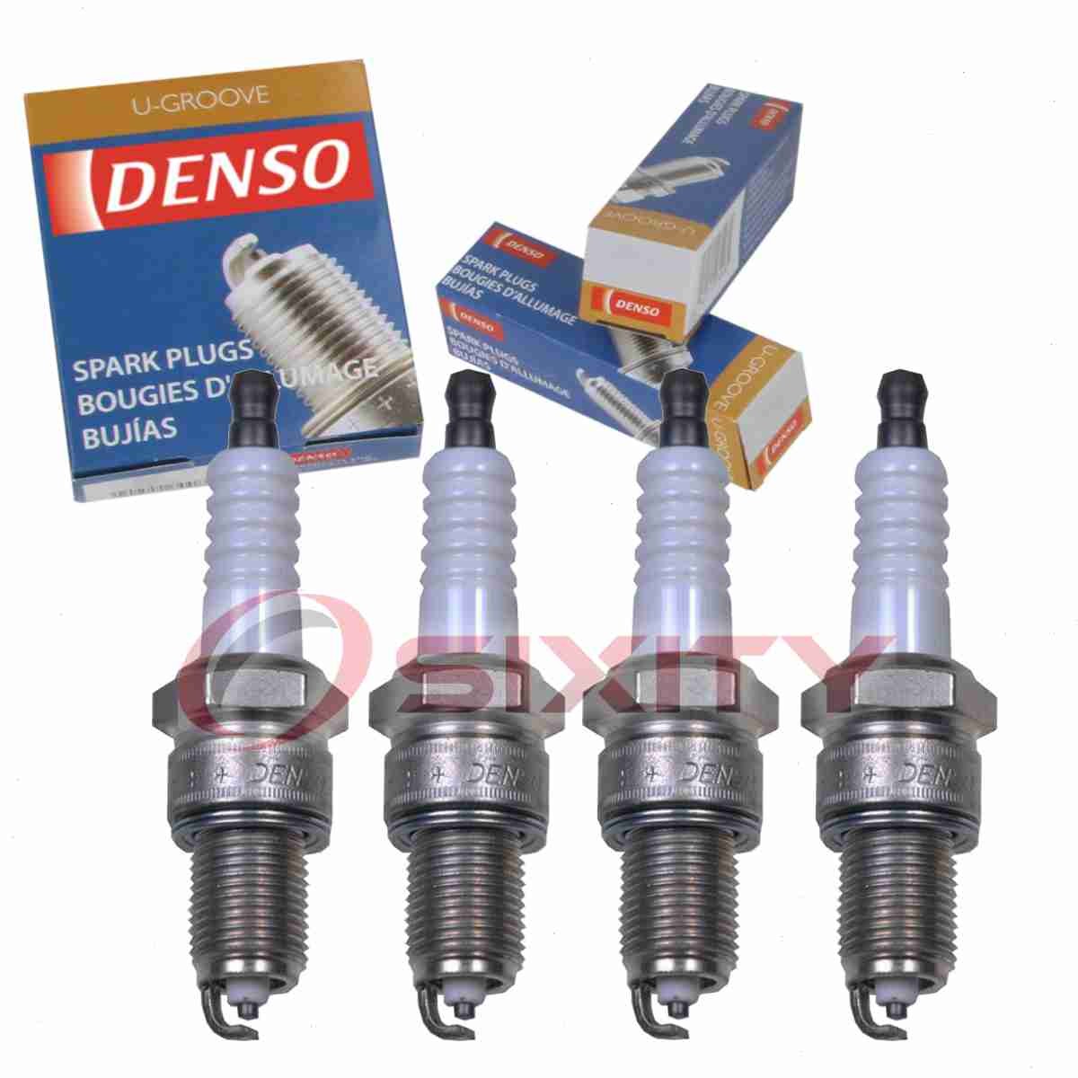 4 pc DENSO 3212 Standard U-Groove Spark Plugs for W20EXR-U11 MS851238 dz