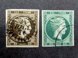 nystamps Greece Stamp # 49 50 Used $175 U12y592