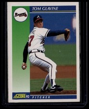 1992 Score #450 Tom Glavine