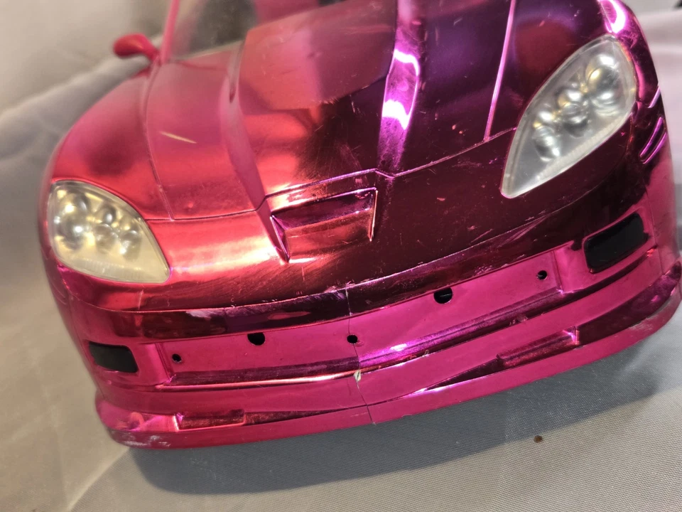 Barbie Rosa Metálico Cruisin Corvette R/C Coche Juguetes R Us Exclusivo RARO Sin Control Remoto Foto 2 de 4