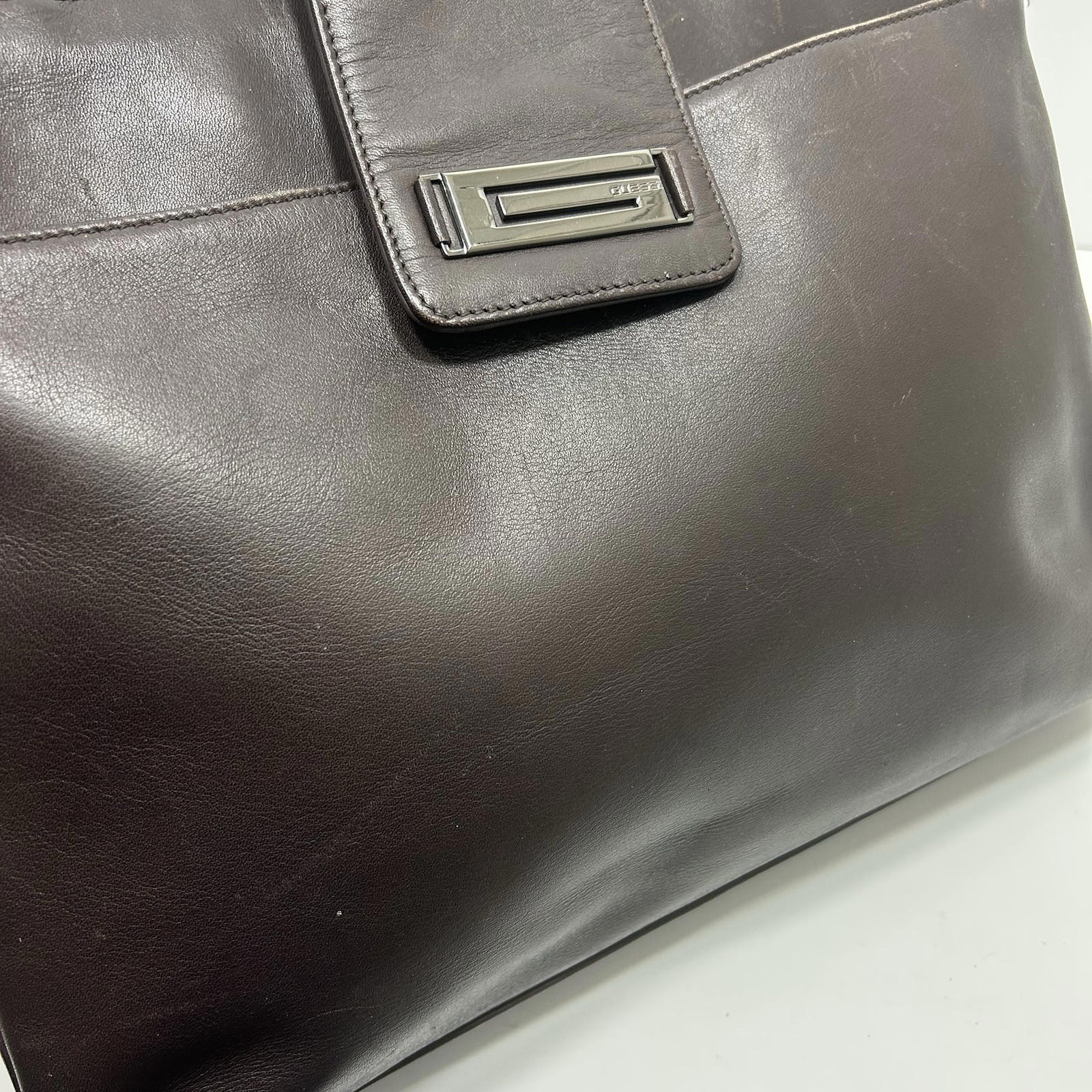 Guess Vintage Leather Handbag Brown - image 3