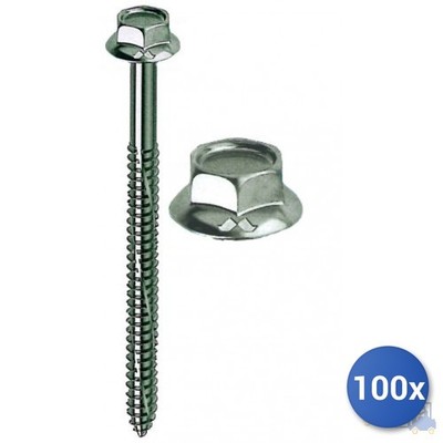 100x Schraube Selbstgewindend Kovervit Chromiting  Mustad BS Kopf Schlüssel