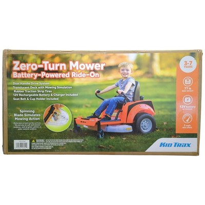 Kid Trax Zero Turn Lawn Mower 12-Volt Ride-On, 3MPH Top Speed