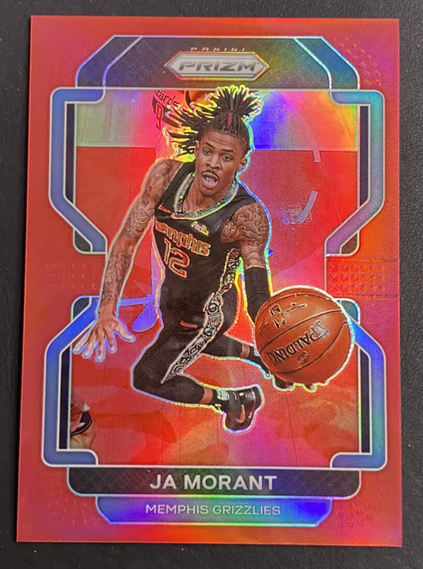 Ja Morant 2021-22 Panini Prizm 229/299 Red Memphis Grizzlies #194