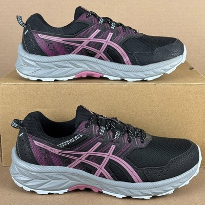 ASICS Gel-Venture 9 Women s Trail Running Shoes Black Pink US 9.5 Wide