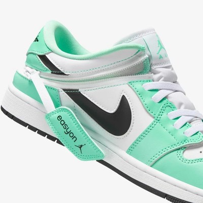Air Jordan 1 FlyEase Low Green Glow New Men's Sneakers Various