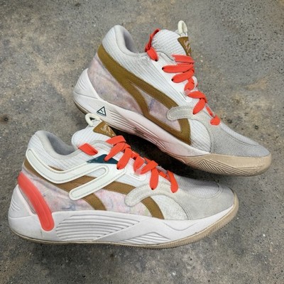 Puma Trc Blaze Court Mens 7.5 Shoes Basketball Beige 377401-01 Sneaker Athletic