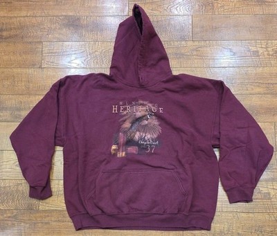 VTG Ring-Necked Pheasant Graphic Canyon Creek 2XL Burgandy Hoodie