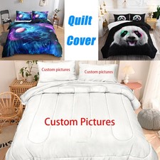 Personalised Ultra Soft Quilt Duvet Cover Set 3D Printed Custom Twin Queen King