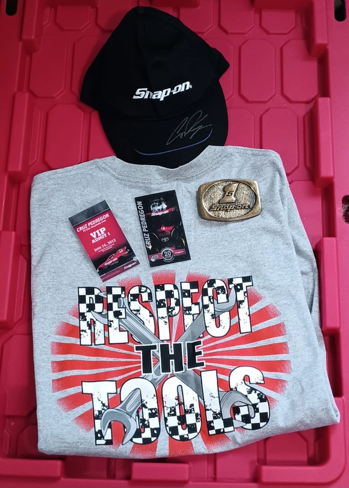 Lote A Presión Cinturón Hebilla Sombrero Camisa 2 Boletos Vip Autógrafo Por Cruz Pedregon Foto 2 de 2