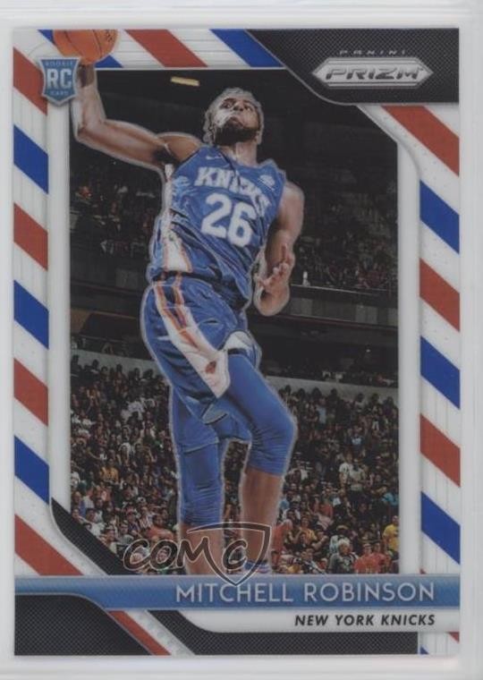 2018-19 Panini Prizm Red White & Blue Prizm Mitchell Robinson #227 0k4