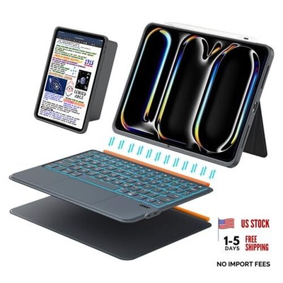 Keyboard Case for iPad Pro 11 (M5 M4 iPad Pro 11''(M5 2025, M4 2024) Dark Gray