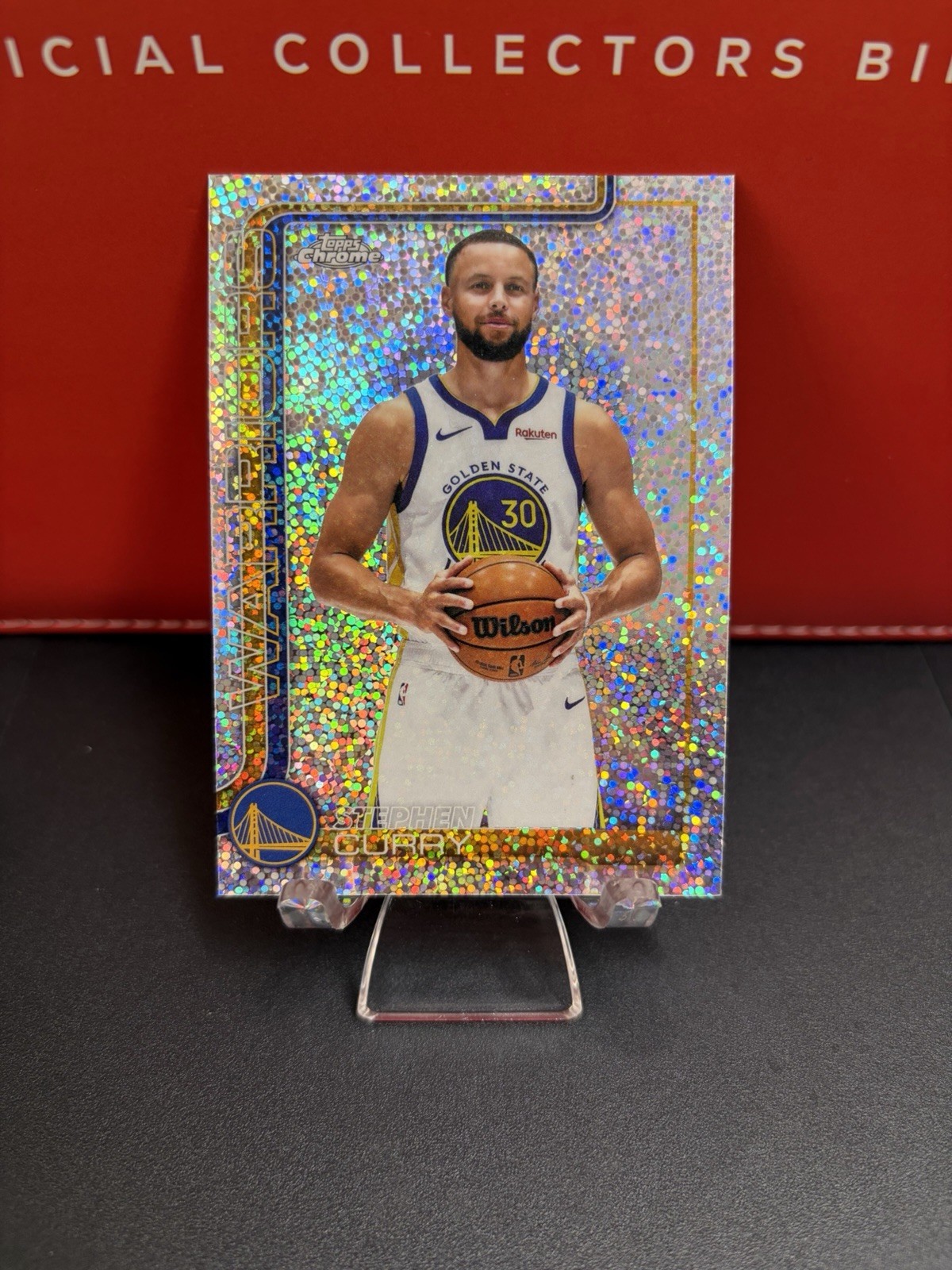 Topps Chrome Stephen Curry Warriors Speckle Image Variation SSP