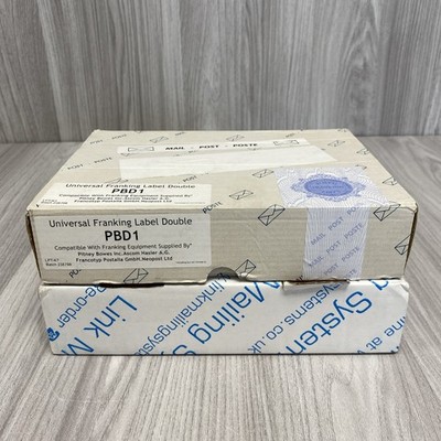 Universal Post Frankieretikett Doppel PBD1 x2 Kartons geöffnet PS