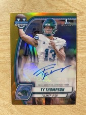 2024 Bowman University Chrome - Ty Thompson #PA-TTH Rookie Gold 1st Auto 06/50